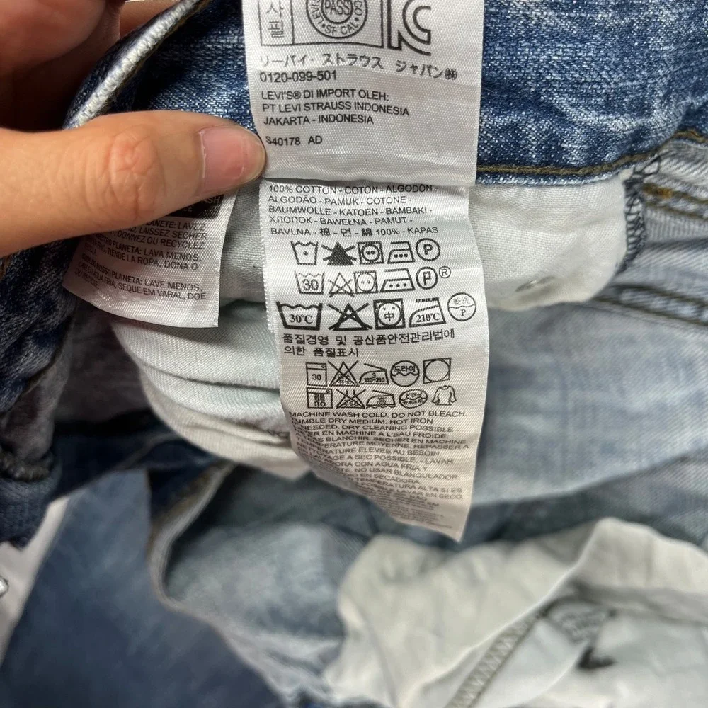 Levi's 559 Straight Jeans Men's Blue Denim Pockets Classic‎ Zip Fly - 37X31